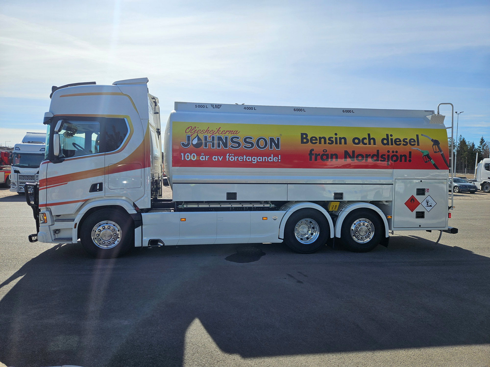 En tankbil från LAG Sverige